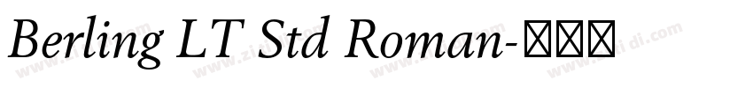 Berling LT Std Roman字体转换